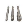 Sada adaptérov na nástrčné hlavice, 1/4", 3/8", 1/2", 3ks