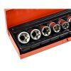 Sada nástrčných hlavíc E-Torx, E10-E24, 1/2" štvorhranný pohon, 9ks