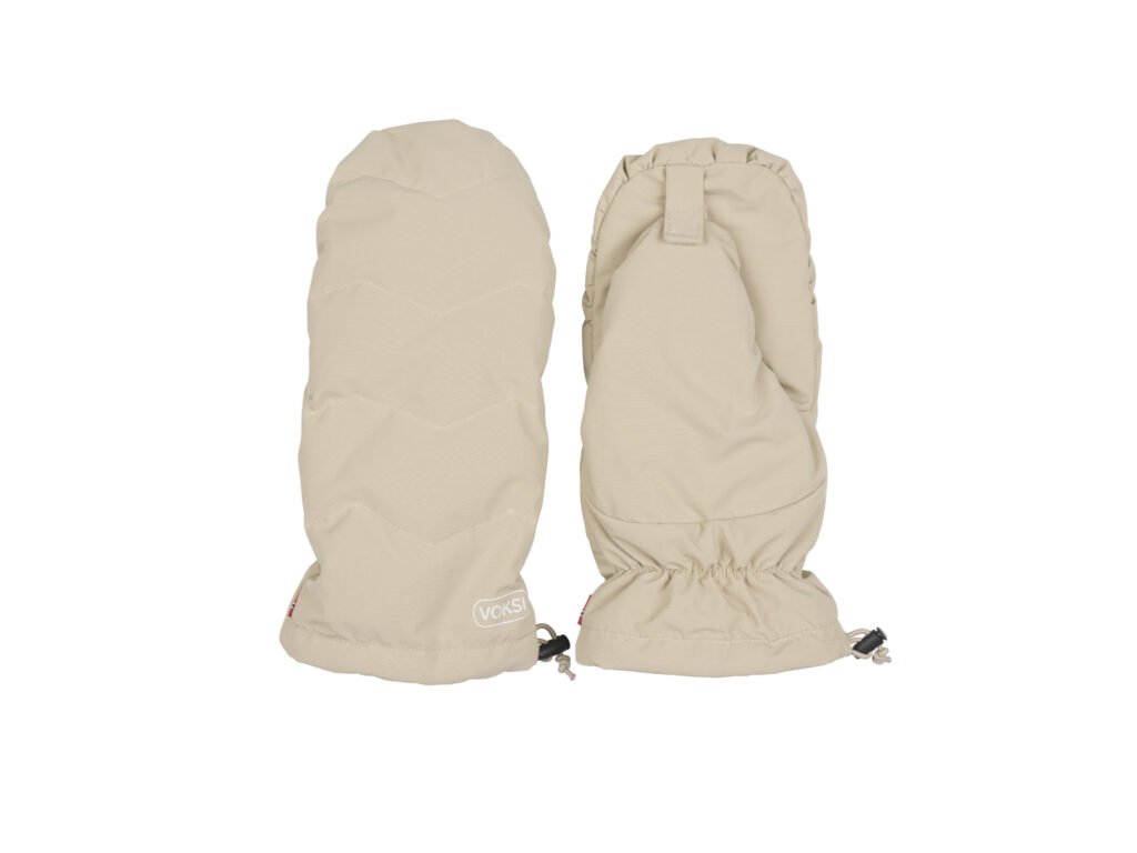 Voksi Stroller Mittens 2025 seashell sand light grey