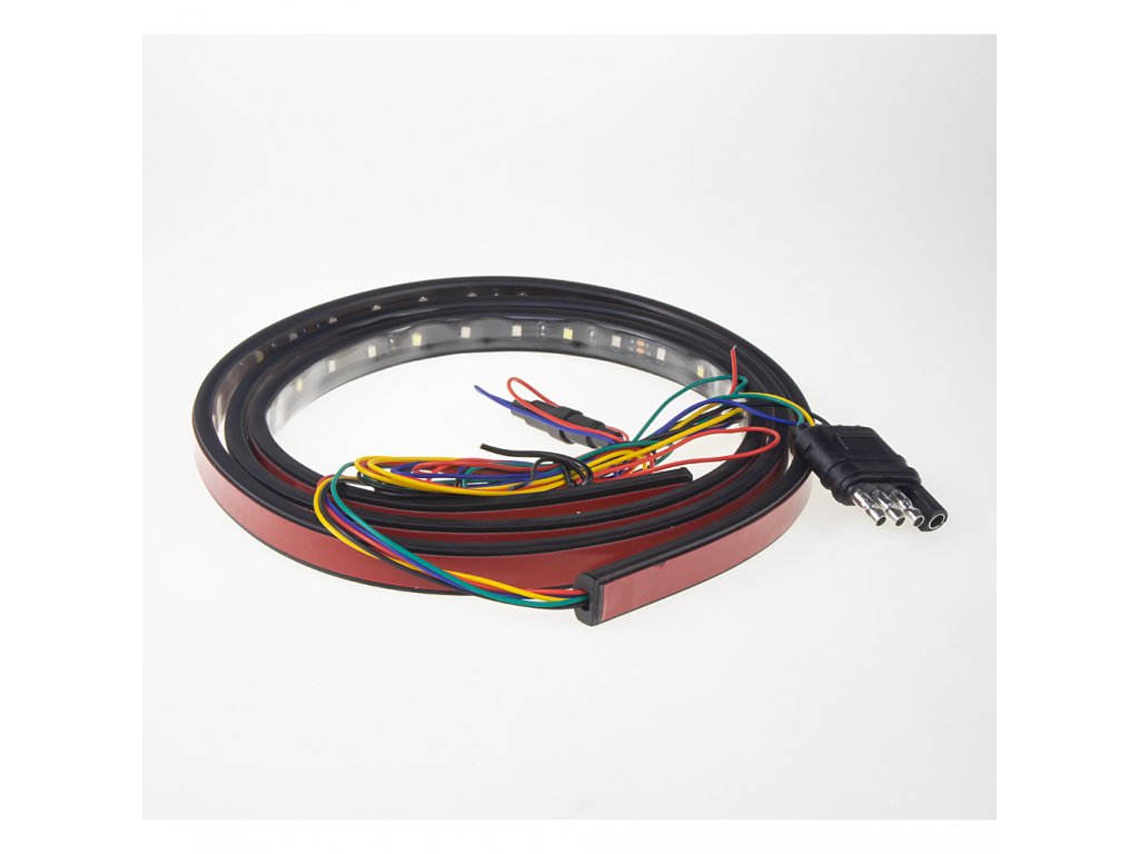 LED pásek, brzdové světlo, červený/bílý , 150 cm