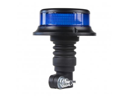 LED maják, 12-24V, 18x1W modrý na držák, ECE R65 R10