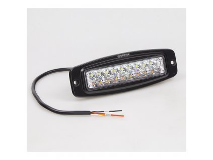 LED světlo obdélníkové, bílé/oranžové, 18x3W, 185 mm