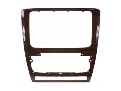 2DIN redukce pro Škoda Octavia 2009-2013 manual/auto Clima dřevo