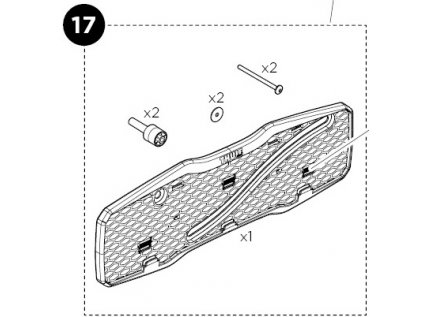 1500052372 Number Plate Holder Kit