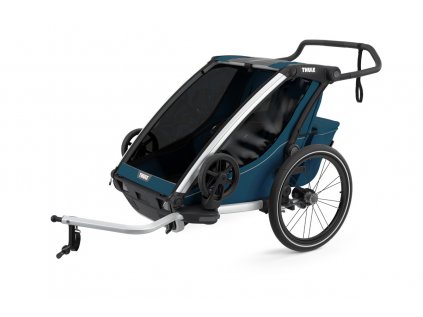 Thule Chariot Cross 2 Aluminium/MajolicaBlue  Multifunkční sportovní vozík