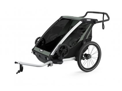 Thule Chariot Lite 2 Aluminium/Agave  Multifunkční sportovní vozík