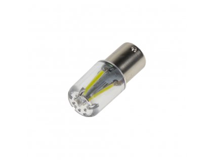 LED BA15s bílá, 12-24V, 4LED/COB