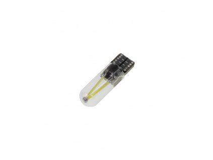 COB LED T10 bílá, 12-24V, silikon