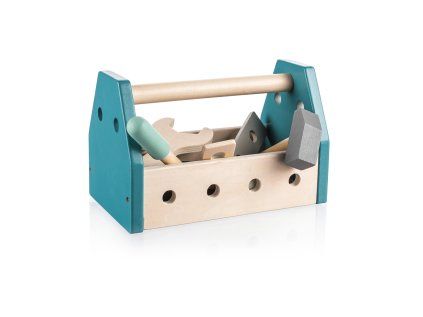 Dřevěná sada nářadí v boxu