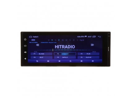 1DIN autorádio s 6,8" LCD, Android 10, WI-FI, GPS, Mirror link, Bluetooth, 2x USB