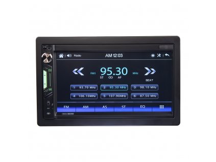 2DIN autorádio s 6,9" LCD, CarPlay, Android Auto, Bluetooth, USB, microSD, multicolor