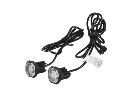 2x PROFI výstražné LED světlo vnější červené, 12-24V, ECE R10