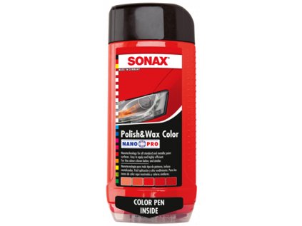 SONAX Barevná leštěnka NanoPro červená 500 ml