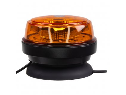LED maják, 12-24V, 12x1W oranžový, magnet, ECE R65