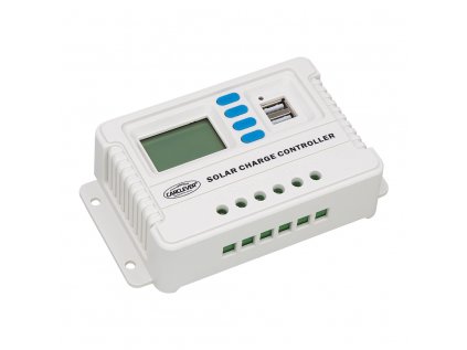 Solární regulátor nabíjení 12V/24V, 20A s LCD, USB