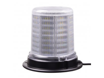 LED maják, 12-24V, 128x1,5W bílý, pevná montáž, ECE R10