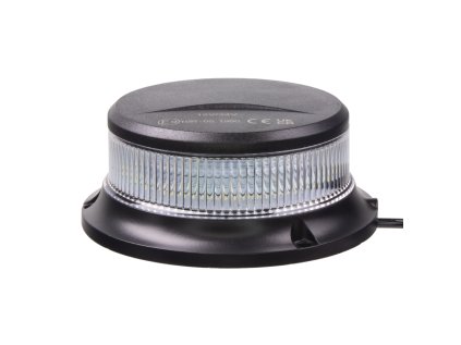 LED maják, 12-24V, 18x1W bílý, magnet, ECE R10