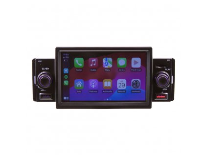 1DIN autorádio s 5" LCD/3x USB/SD/Blutooth/CarPlay/AndroidAuto