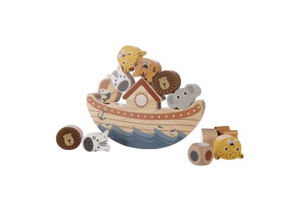 Dřevěná balanční hra archa