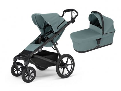 Akční set Thule Urban Glide 4-wheel Mid blue + hluboká korba  Autorizovaný prodejce