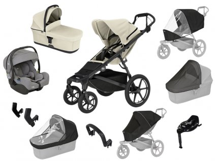 Akční set MAX Thule Urban Glide 4-wheel Soft Beige + Joie  Autorizovaný prodejce