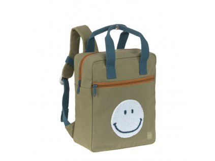 Green Label Little One & Me Square Backpack Small Gots olive