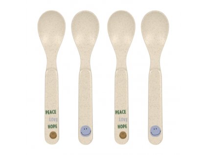 Spoon Set PP/Cellulose Happy Rascals Smile sky blue