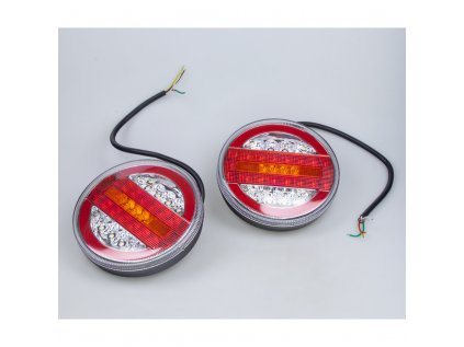 2x LED sdružená lampa zadní s dynamickými blinkry, 12-24V