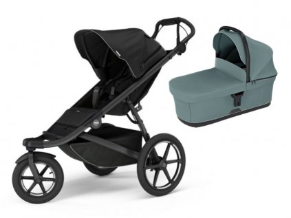 Akční set Thule Urban Glide 3 Black s magnetickou přezkou+ hluboká korba Mid blue  autorizovaný prodejce THULE