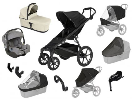 Akční set MAX Thule Urban Glide 4-wheel Black + Joie  Autorizovaný prodejce