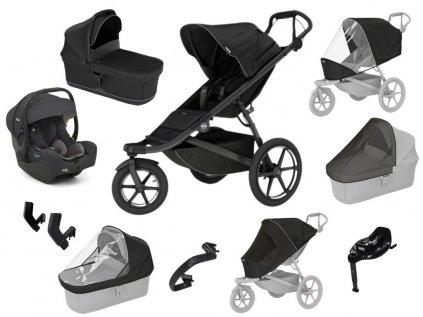 Akční set MAX Thule Urban Glide 3 Black + Joie i-Gemm 3  Autorizovaný prodejce