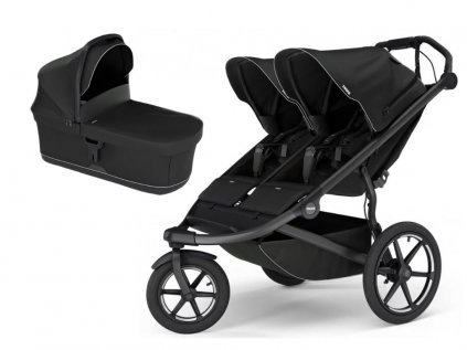 Akční set Thule Urban Glide 3 Double Black + hluboká korba