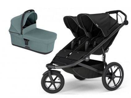 Akční set Thule Urban Glide 3 Double Black + hluboká korba