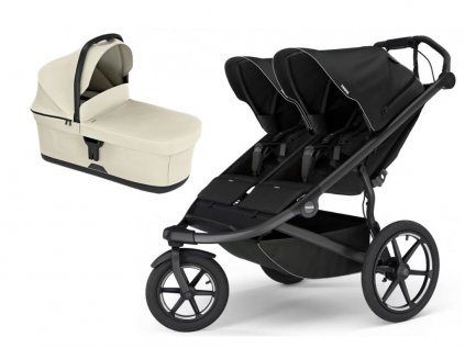 Akční set Thule Urban Glide 3 Double Black + hluboká korba