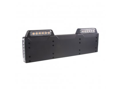 4x PREDATOR 6x4W LED pod SPZ, 12-24V, oranžový, ECE R65