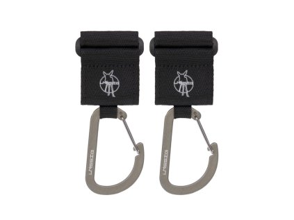 LÄSSIG Casual Stroller Hooks with Carabiner black