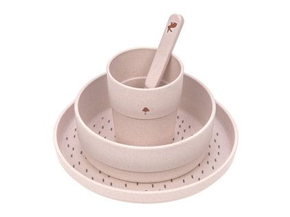 LÄSSIG Dish Set PP/Cellulose Little Forest rabbit