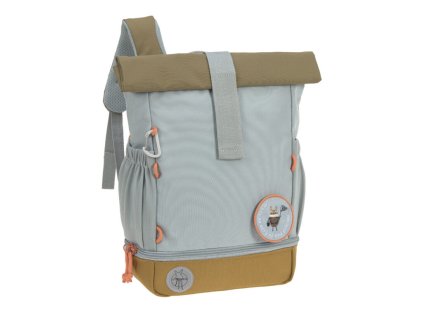 LÄSSIG Mini Rolltop Backpack Nature light blue