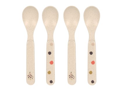 LÄSSIG Spoon Set PP/Cellulose 2024 Little Mateys spicy orange