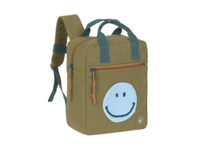 LÄSSIG Green Label Little One & Me Square Backpack Small Gots 2025 olive