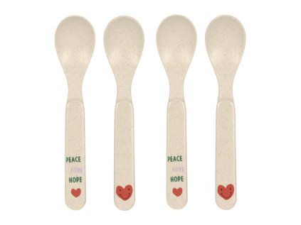 LÄSSIG Spoon Set PP/Cellulose Happy Rascals 2025 heart lavender
