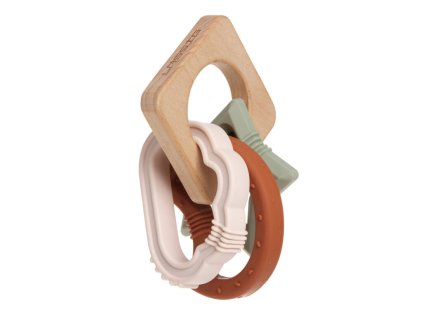 LÄSSIG Teether Wood/Silicone 2024 Little Universe cloud/moon/star