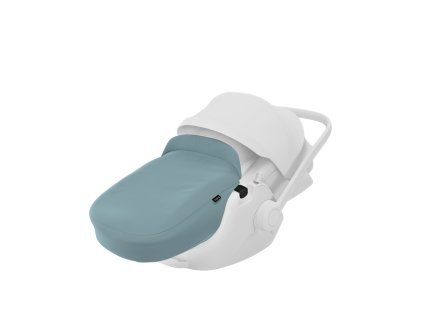 Small Thule Maple infant car seat boot cover MidBlue A Installed HandleDown