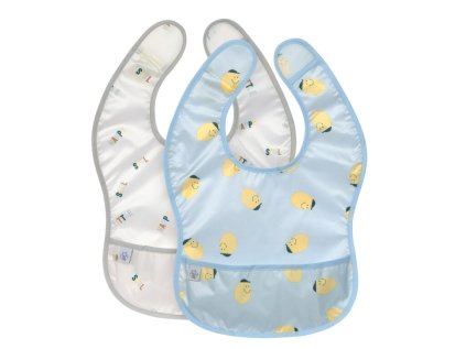 LÄSSIG Lightweight Bib Happy Fruits lemon