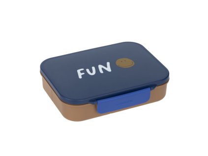 LÄSSIG Lunchbox Bento Little Gang smile navy