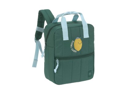 LÄSSIG Mini Square Backpack Little Gang lemon dark green