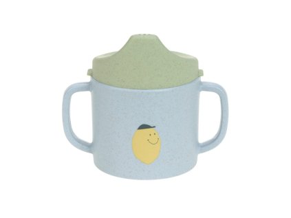 LÄSSIG Sippy Cup PP/Cellulose Happy Fruits lemon