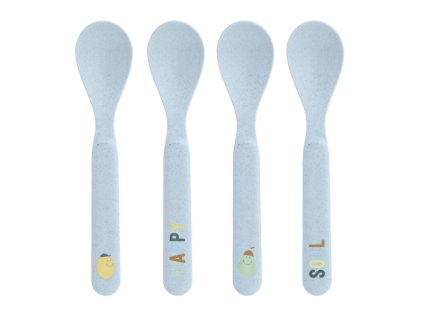 LÄSSIG Spoon Set PP/Cellulose Happy Fruits lemon