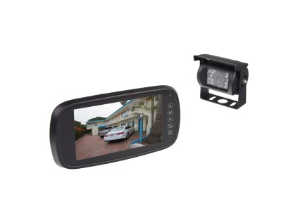 AHD kamerový set monitoru 7" na zrcátko se 2 x 4PIN + kamera + 15m kabel
