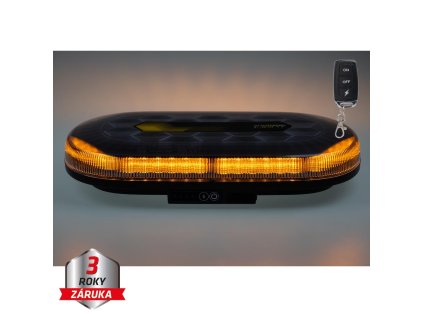 AKU LED rampa oranžová, 48xLED, magnet, 328mm, ECE R65 R10